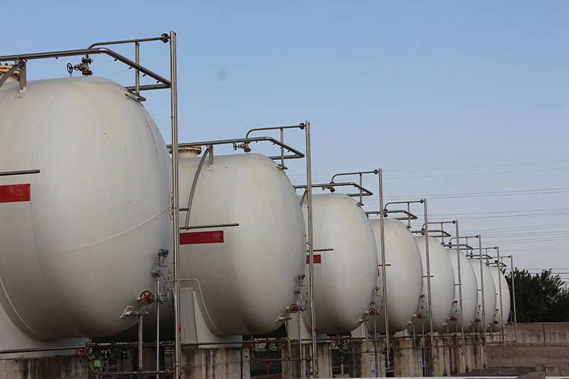 Industrial LPG storage tanks